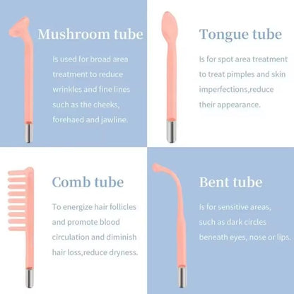 4 In 1 High Frequency Facial Therapy Wand For Acne Treatment And Skin Rejuvenation 2