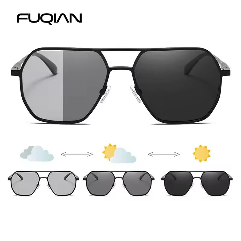 Luxury Polarized Chameleon Sunglasses with Anti-Glare UV400 Protection