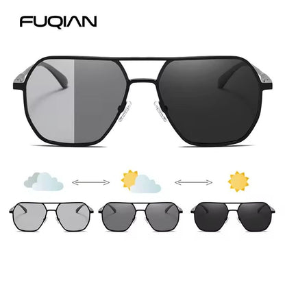 Luxury Polarized Chameleon Sunglasses with Anti-Glare UV400 Protection