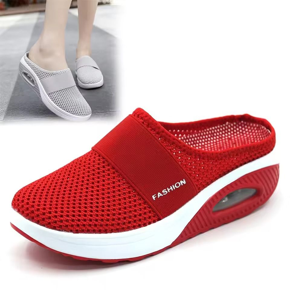 Womens SlipOn Mesh Walking Sandals With Arch Support And Thick Soft Sole 11