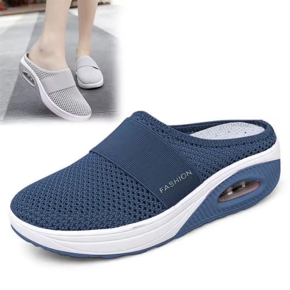 Womens SlipOn Mesh Walking Sandals With Arch Support And Thick Soft Sole 12