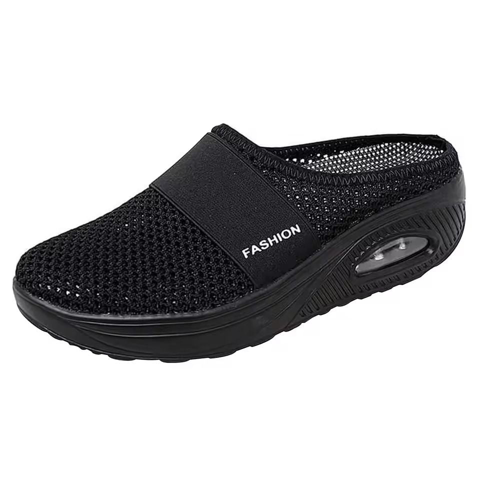 Womens SlipOn Mesh Walking Sandals With Arch Support And Thick Soft Sole 3