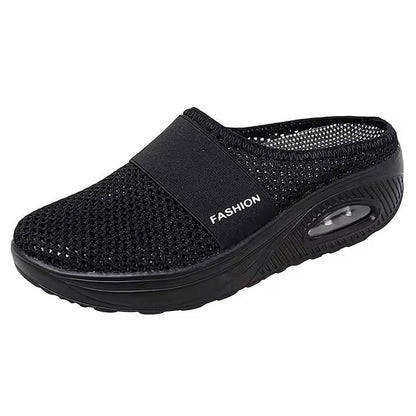 Womens SlipOn Mesh Walking Sandals With Arch Support And Thick Soft Sole 3