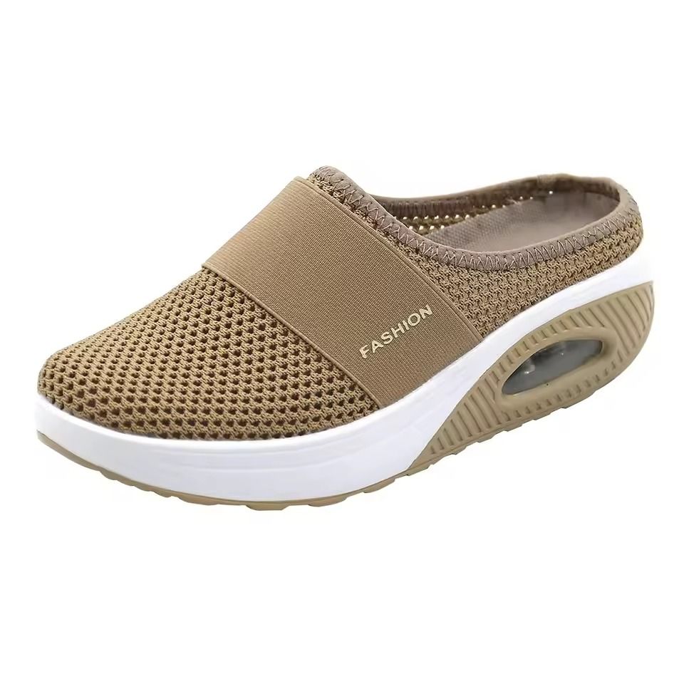 Womens SlipOn Mesh Walking Sandals With Arch Support And Thick Soft Sole 4