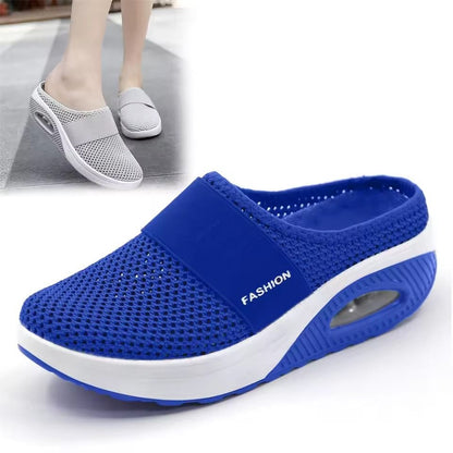 Womens SlipOn Mesh Walking Sandals With Arch Support And Thick Soft Sole 7
