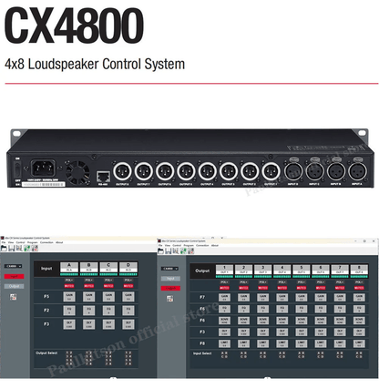 Paulkitson CX4800 Professional Audio Processor 4 In 8 Out 4