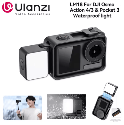 Ulanzi LM18 Waterproof LED Fill Light for Action Cameras