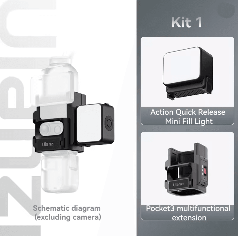 Ulanzi LM18 Waterproof LED Fill Light For Action Cameras 3