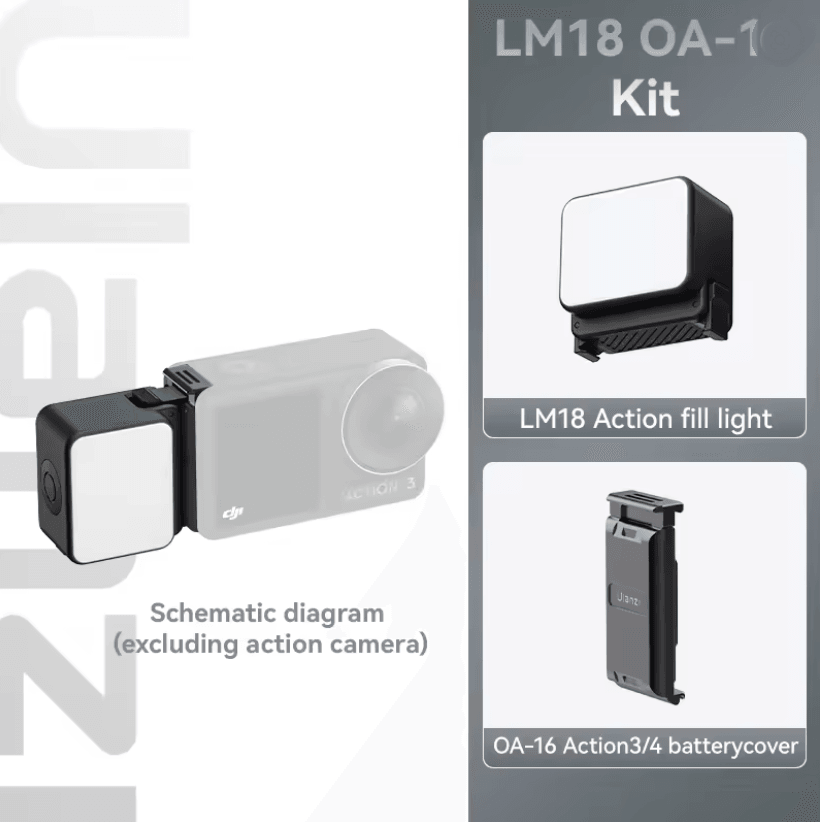 Ulanzi LM18 Waterproof LED Fill Light For Action Cameras 5