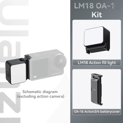 Ulanzi LM18 Waterproof LED Fill Light For Action Cameras 5