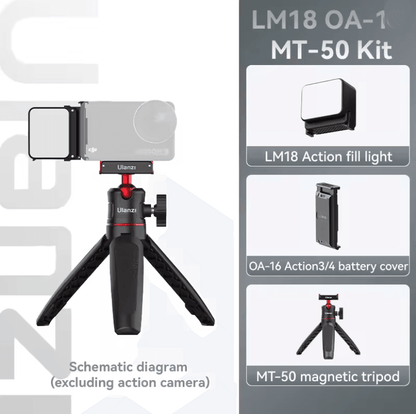 Ulanzi LM18 Waterproof LED Fill Light For Action Cameras 7