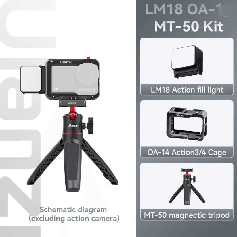 Ulanzi LM18 Waterproof LED Fill Light For Action Cameras 8
