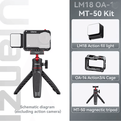 Ulanzi LM18 Waterproof LED Fill Light For Action Cameras 8