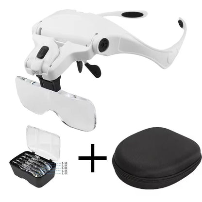 Adjustable LED Head Magnifying Glasses With Multiple Lens Strengths 9