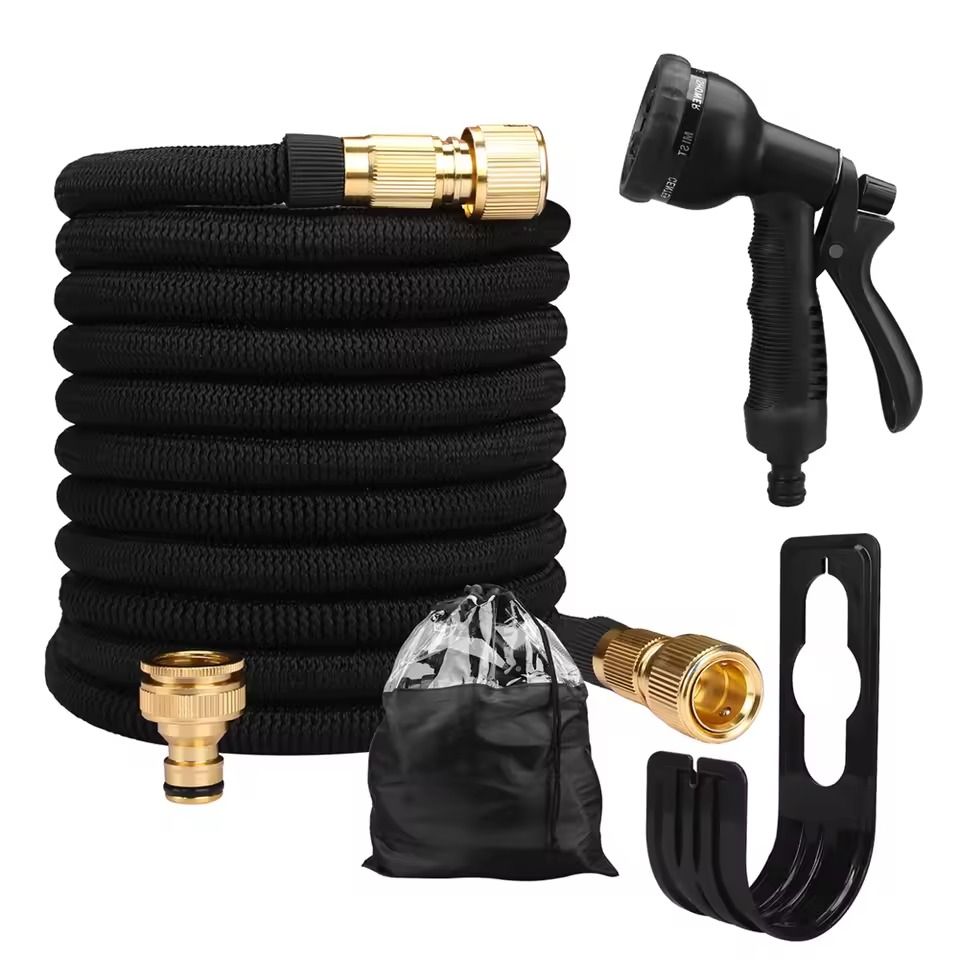 Expandable Garden Water Hose with High Pressure Double Metal Connectors