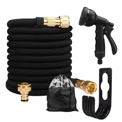 Expandable Garden Water Hose with High Pressure Double Metal Connectors