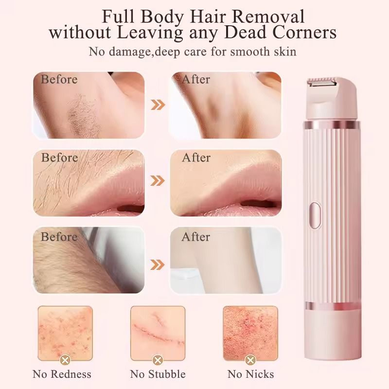 Electric Shaver For Women With Painless Bikini And Facial Hair Removal 5