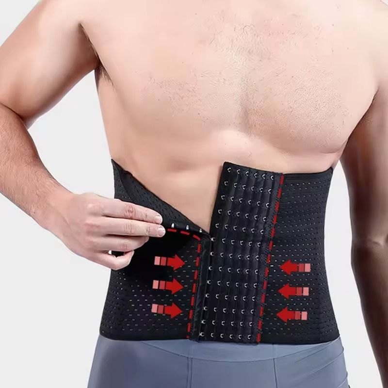 Men Slimming Body Shaper Waist Trainer Compression Belt 3
