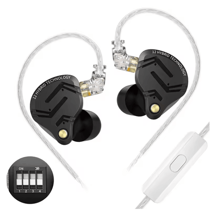 Lenovo KZ ZS12 Pro X Hybrid IEM  Tunable 1DD 5BA Metal Earphones 4