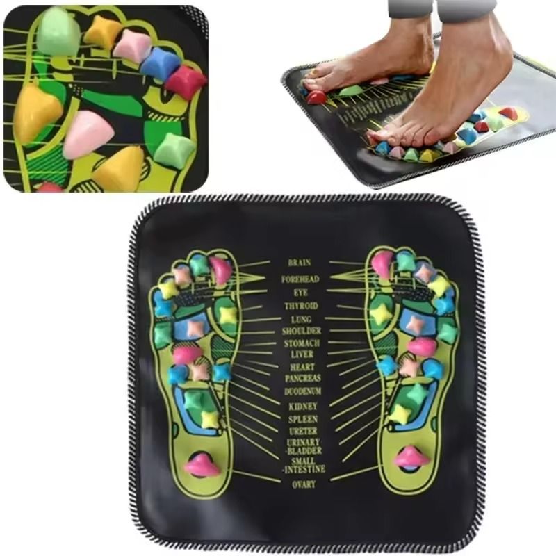 Foot Massage Mat Acupressure Reflexology Pad for Pain and Stress Relief