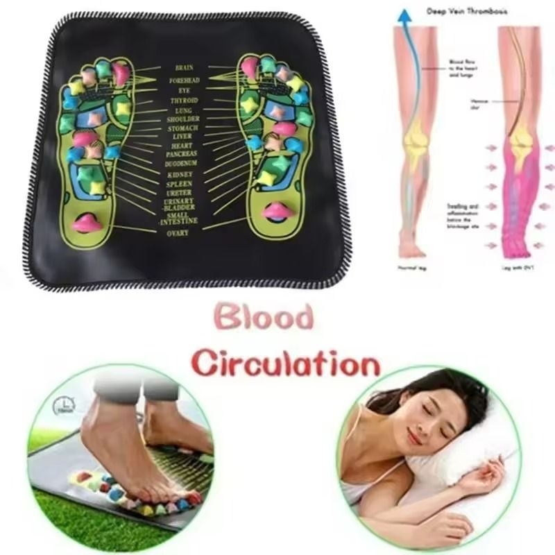 Foot Massage Mat Acupressure Reflexology Pad For Pain And Stress Relief 1