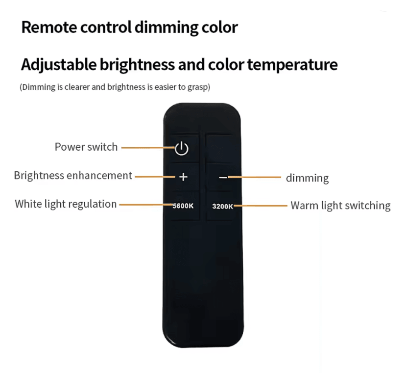 Andoer HD M6X Pro Half Moon Fill Light Floor Lamp 36W Dimmable 3