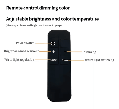 Andoer HD M6X Pro Half Moon Fill Light Floor Lamp 36W Dimmable 3