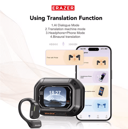 Erazer XP6 AI Translator Earbuds Bluetooth 54 Waterproof 1