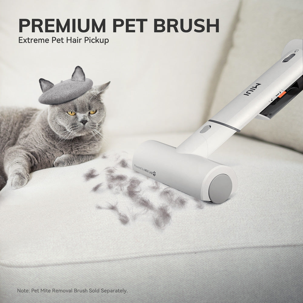 White Portable Handheld Vacuum Cleaner, Lightweight Multi-Function Cordless Cleaner for Car, Household & Pet Hair