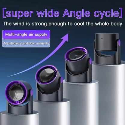 Multifunction USB Desktop Fan Rechargeable Stand  WallFloorCeiling Air Circulation Fan For Home Coo 5