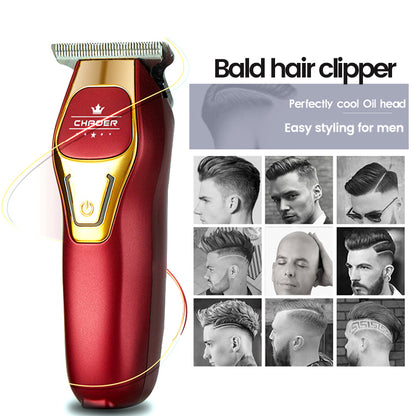 Professional T Blade Hair Trimmer For Men Rechargeable Electric Clipper Beard Shaver Barber Haircut 1