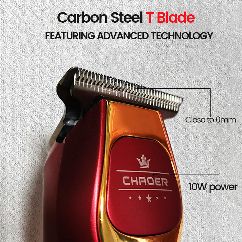 Professional T Blade Hair Trimmer For Men Rechargeable Electric Clipper Beard Shaver Barber Haircut 2