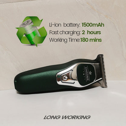 Professional T Blade Hair Trimmer For Men Rechargeable Electric Clipper Beard Shaver Barber Haircut 3