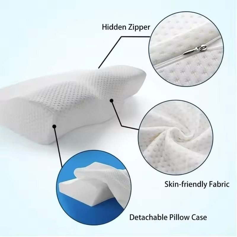 Orthopedic Memory Foam Cervical Pillow Neck Support Butterfly Shape 1