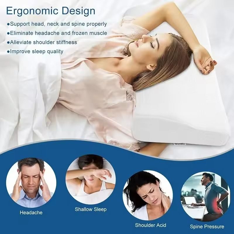 Orthopedic Memory Foam Cervical Pillow Neck Support Butterfly Shape 2