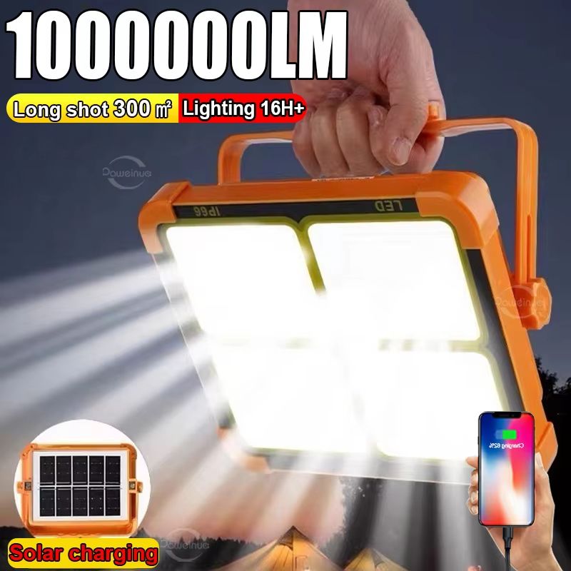 20000mAh Solar Camping Lantern – Rechargeable LED Tent Light, Power Bank & Magnetic Emergency Flashlight