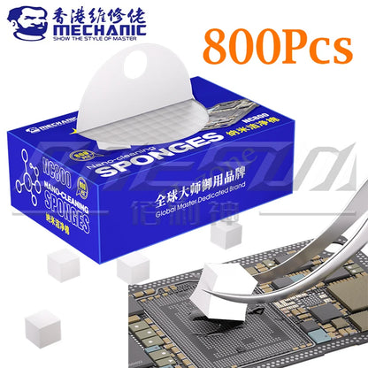 Mechanic Nano Sponge PCB Cleaning Tool, No Residue Phone Screen, Camera, Solder Flux Oil & Motherboard Frame Cleaner