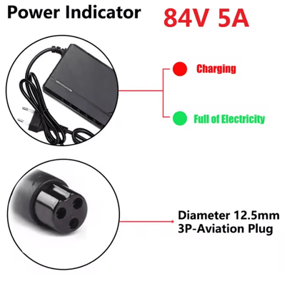 72V 5A Intelligent Fast Charger 84V With Cooling Fan 3