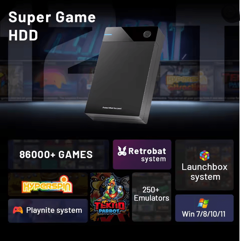 12TB Retro Super Console Hyperspin Launchbox Playnite With 86000 Games 1