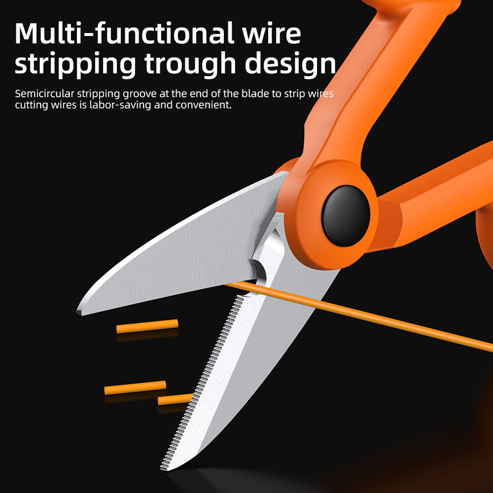 Aramid Scissors Fibre Optic Tool, Precision Stripping Scissors for Optical Fiber Cable, Durable Optical Fiber Hand Tool