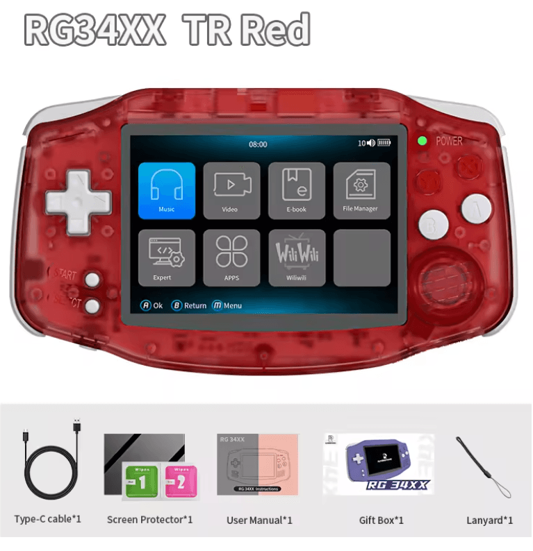 ANBERNIC RG34XX Retro Handheld Gaming Console 3 4 Inch Linux 4
