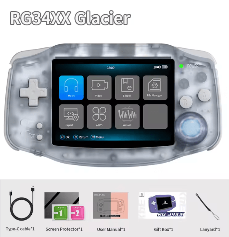 ANBERNIC RG34XX Retro Handheld Gaming Console 3 4 Inch Linux 6