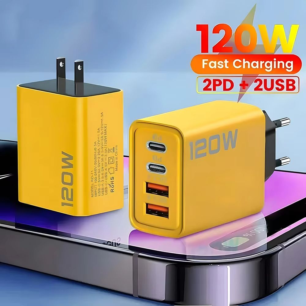 UltraCharge 4–Port USB–C PD Fast Charging Adapter