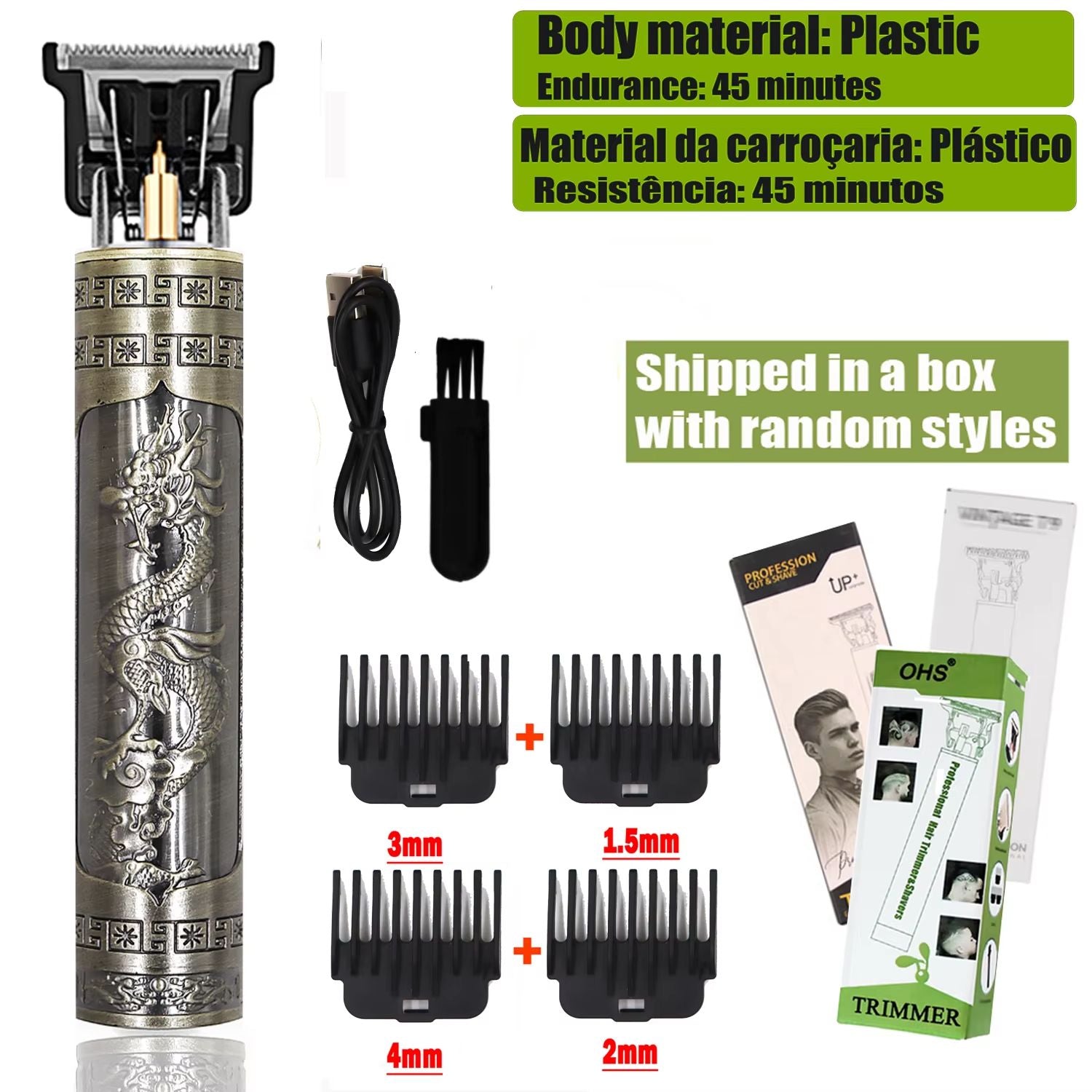 T9 Electric Hair And Beard Trimmer 0mm Precision Cordless Clipper For Men Grooming And Haircuts 10