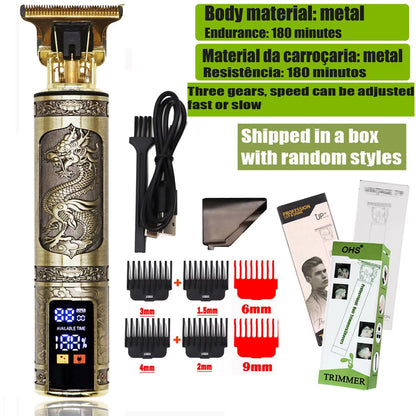 T9 Electric Hair And Beard Trimmer 0mm Precision Cordless Clipper For Men Grooming And Haircuts 1