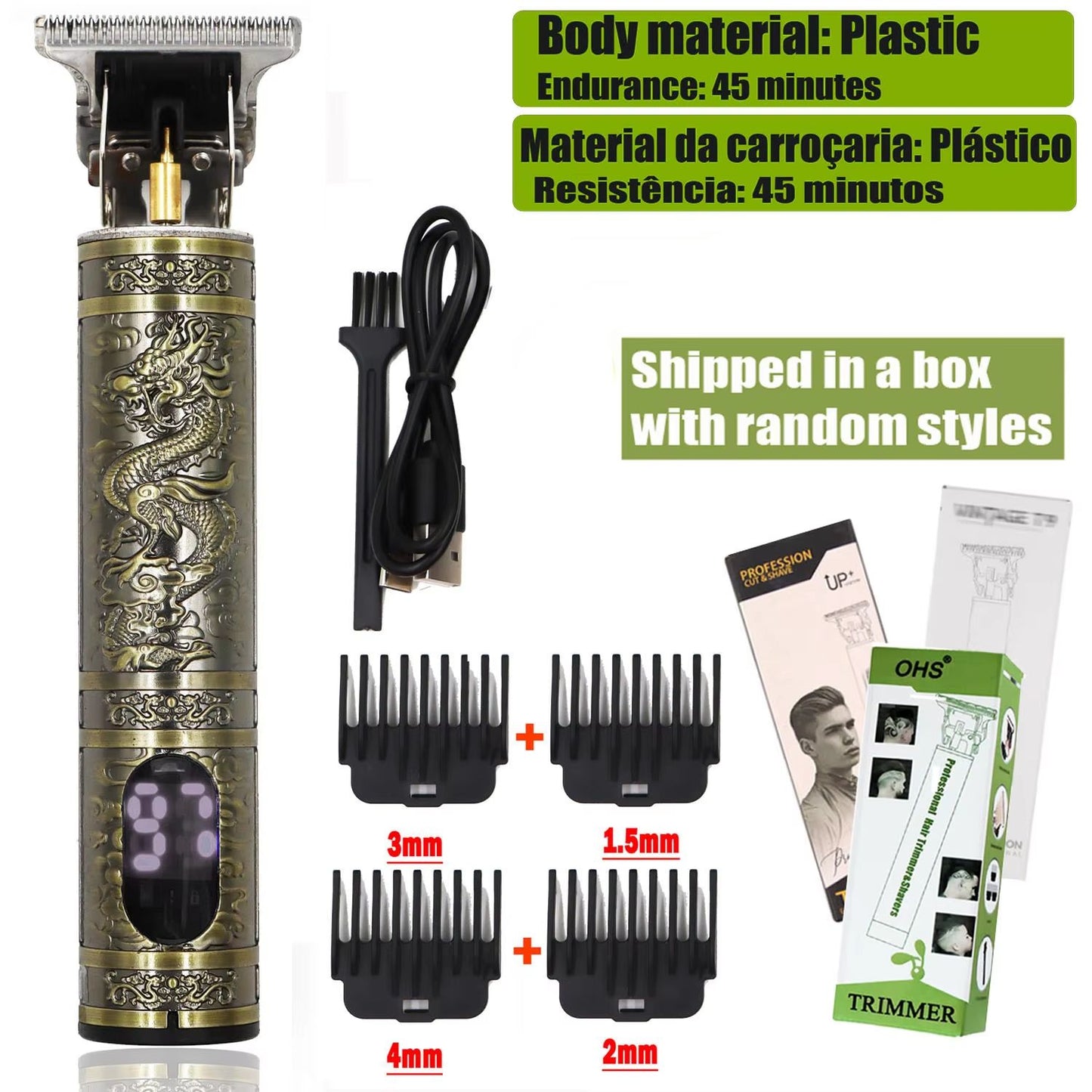 T9 Electric Hair And Beard Trimmer 0mm Precision Cordless Clipper For Men Grooming And Haircuts 16