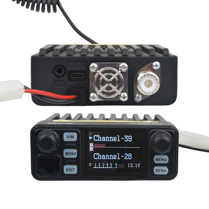 Dual Band 25W Walkie Talkie Mobile Radio, UHF VHF Car Transceiver with AI Noise Reduction, FM Scrambler, VOX Function