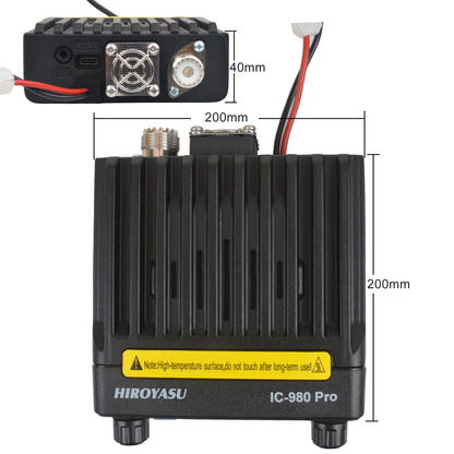 Dual Band 25W Walkie Talkie Mobile Radio, UHF VHF Car Transceiver with AI Noise Reduction, FM Scrambler, VOX Function