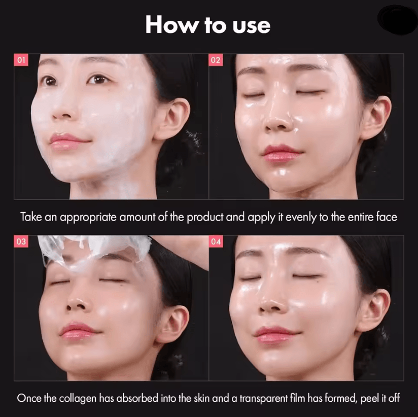 Real Collagen Fit Collagen Wrapping Mask 670000ppm Peel Off 1