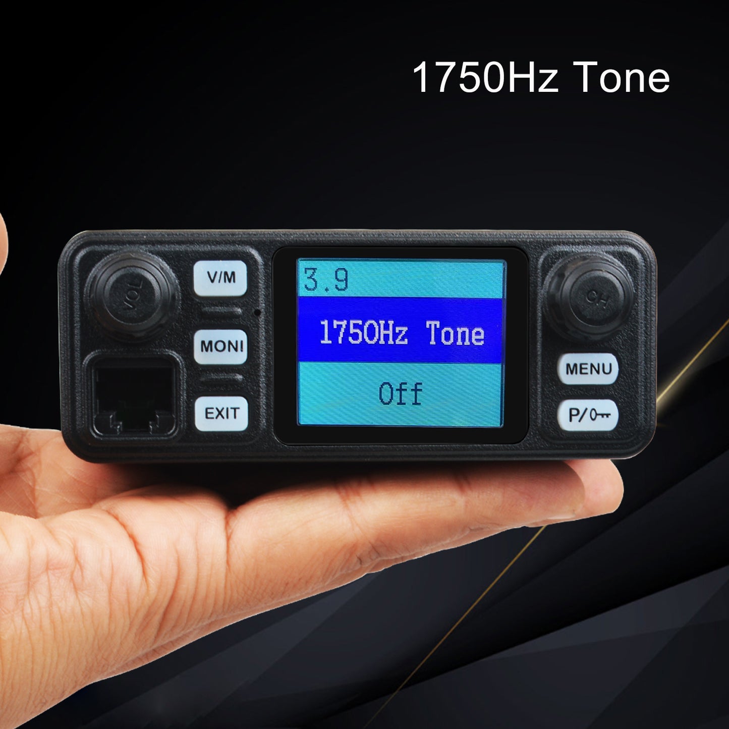 VHF UHF Dual Band Walkie Talkie Mobile Radio, Mini Car Transceiver with Noise Reduction Dual Watch & Vox Scramble